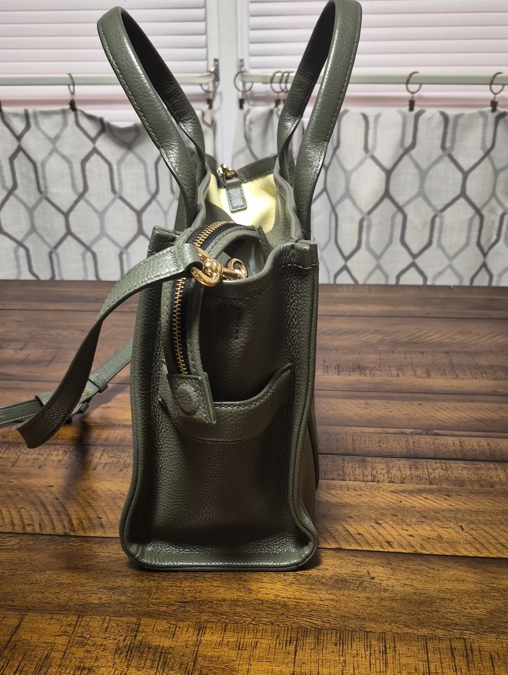 Marc Jacobs Olive Green 'The ToteBag' Leather Messenger